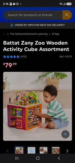 zany zoo activity cube