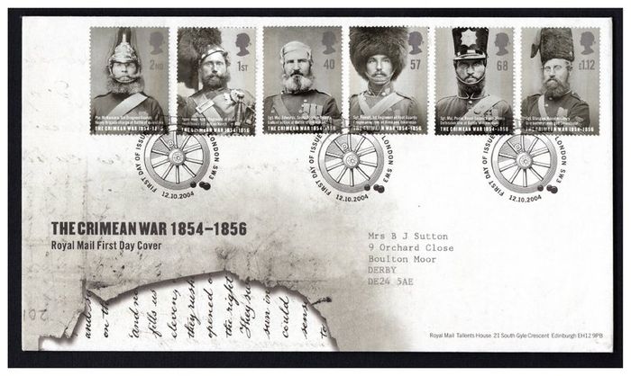 2004 Great Britain The Crimean War 1945-1856 Commemorative Stamps Addressed First Day Cover (FDC)
