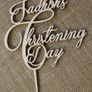 Personalised Custom Christening Day Cake Topper YOUR NAME Baptism decor Image 4