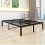 36 cm 4ft6 Double Metal Platform Bed Frames Double with Storage Under Bed/Steel Slats Mattress Base, No Box Spring Needed, Enhanced Support Noise Free,Black Image 3