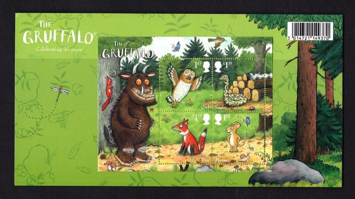2019 Great Britain Children's Books - The 20th Anniversary of The Gruffalo Commemorative Stamps & Miniature Sheet Presentation Pack