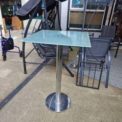 Glass topped bar/ breakfast table