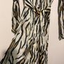 JANE LUSHKA Fabulous Animal Print Button Down Midi Dress With Matching Belt Size XS! Image 8