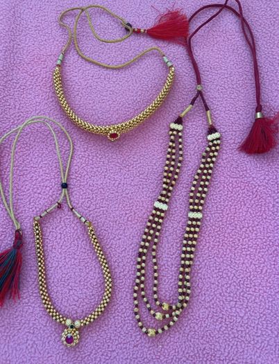Exquisite Gold tone Traditional Necklace Set