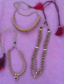 Exquisite Gold tone Traditional Necklace Set