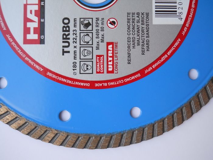 3 diamond blades 180mm , hole 22,23mm