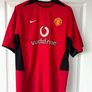 MANCHESTER UNITED home jersey shirt 2002/03 - 2003/04 Nike M Image 3