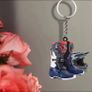 Motocross Boots Helmet Keychain Image 3