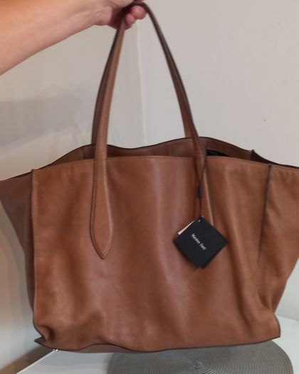 Massimo Dutti Nappa Leather Maxi Tote Bag