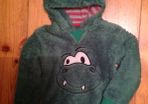 Age 2-3 Super Soft Bright Green Hooded Top