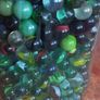 Antique collection of old marbles in large clip sealed jar it's full to the top loft find from very old house in France Beautiful Image 5