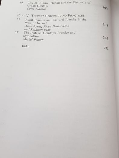 Tourism in Ireland: A critical analysis, Barbara O'Connor, Michael Cronin