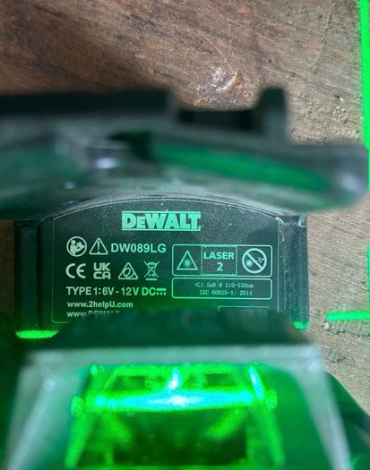 dewalt 360 green line lazer set