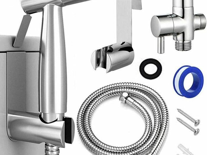 Toilet Bidet Shower Head Spray Douche Kit Hygienic Muslim Hose Handheld