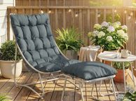 main image for ad Garden Lounge Chair Set with Footstool &amp; Side Table