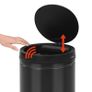 Automatic Sensor Dustbin 80 L Carbon Steel Black Image 2