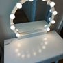Dressing Table with Mirror & LED lights - Chair included Image 7