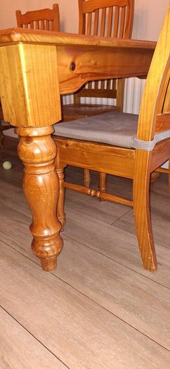 Dining table and chairs