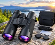 12x42 HD Binoculars with Phone Adapter & Tripod, High-Powered Waterproof Binoculars for Bird Watching, Hiking & Hunting