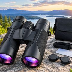 12x42 HD Binoculars with Phone Adapter & Tripod, High-Powered Waterproof Binoculars for Bird Watching, Hiking & Hunting