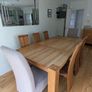 Solid Oak dining table, side board & chairs for 8 Image 4