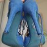 Blue lace-up high heels - size 35 Image 2