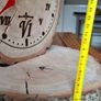 Large Handmade Natural Wood Clock  One of a Kind Personalised Inscription Image 8