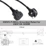 1 Way Gang Extension Lead 3M, Single Socket Mains Power Extension Lead 13A UK 3Pin Fused Plug male to female Travel Use Extension Cord Power Strip, Tough and Fireproof, Blac Image 2