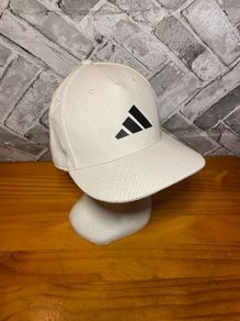 Adidas Three Stripe Life Off-White Baseball Cap Hat One Size Fits Most