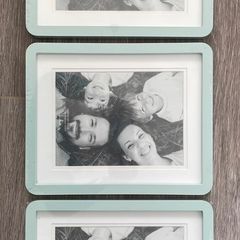 BRAND NEW Duck Egg Blue Curved Frames - Set of 3