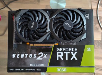 MSI RTX 3060 8GB Ventus 2X Graphics Card Like New