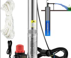 Deep Well Submersible Water Pump 750W  Borehole Farm Irrigation
