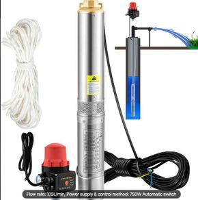 Deep Well Submersible Water Pump 750W  Borehole Farm Irrigation