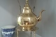 Brass Teapot on Trivet