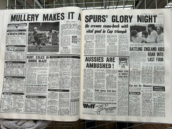 Tottenham Hotspurs Newspaper Articles History
