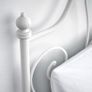 IKEA Leirvik Double bed white Metal Frame Image 4