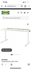 IKEA mittzon underframe desk