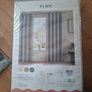 Grey black out curtains Image 2