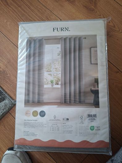 Grey black out curtains