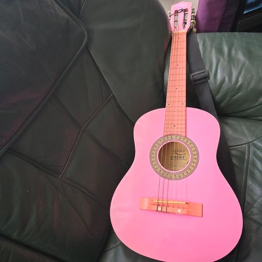 Pink guitar