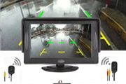 Car Backup Camera Rear View System Night Vision + Wireless 4.3" TFT LCD Monitor