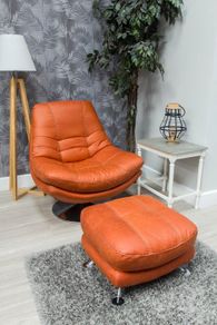 Comfortable Swivel Armchair with optional stool