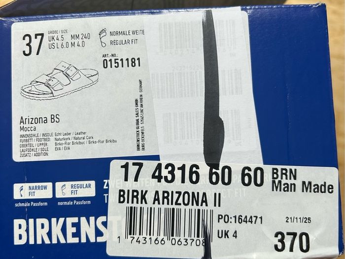 Birkenstock Size 4.5 - Regular fit