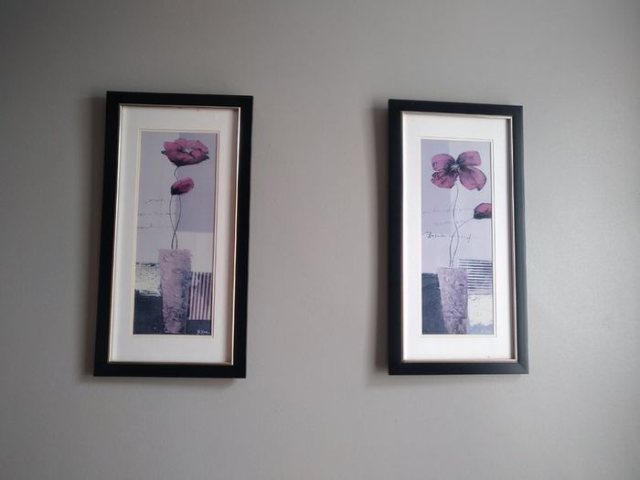 Two photos of flowers