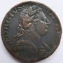 George Iii 1775 Non Royal Evasion Cuivre Demi-penny Image 2