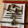 Selection of taps and dies plus small machine vice Image 2