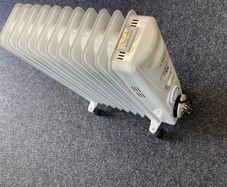 TWO De Vielle 11 fin electric heater AS NEW 2500W