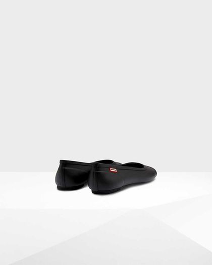 Hunter Original Tour Wellies - Womens Ballet Flats Black size 5UK