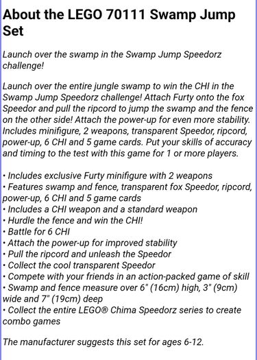 x2 Bundle - Lego Legends Of Chima Sets - 70111 & 70112 - With x2 Figures, x10 Trading Cards, x2 Power Up Speedors, Weapons, Instruction Manuel, Etc...
