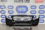 Complete Front Bumper For Mercedes C Class W205 C63 Amg Saloon 15-21 Black C197